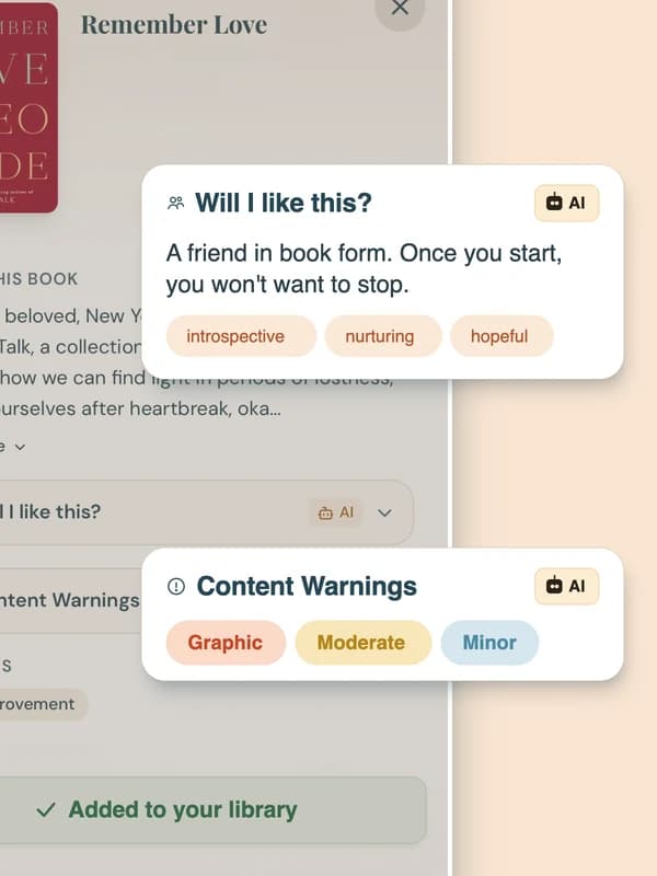 Know if you'll love it with smart insights
