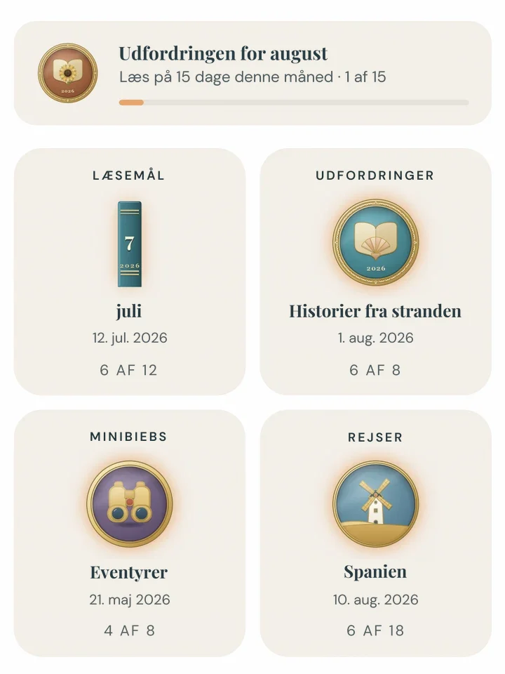 Stimer og badges, der fejrer dine fremskridt